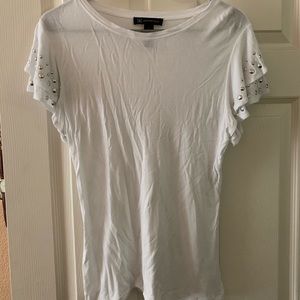 White Blouse w/ Beaded Sleeves